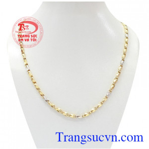 Sản phẩm dây chuyền vàng đeo hợp thời trang, chất lượng dây chuyền vàng đảm bảo chât lượng và uy tín, Dây chuyền vàng tây hợp