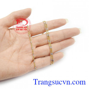 Trang sức Em và Tôi chuyên chế tác và nhận làm theo yêu cầu, Dây chuyền ý 18k kiểu đẹp