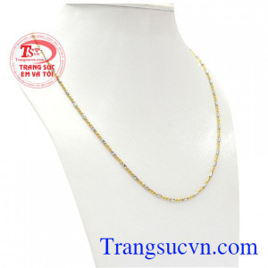 Dây chuyền ý 18k kiểu đẹp chế tác tốt, sản phẩm bền đẹp, thu mua mọi thời điểm, sản phẩm uy tín, chất lượng