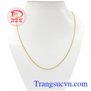 Dây chuyền ý mềm 18k bền đẹp dành cho nữ hợp thời trang