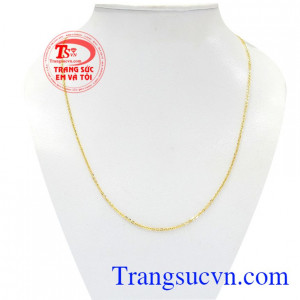 Dây vàng nữ o kết Dây chuyền nam vàng tây đảm bảo chất lượng