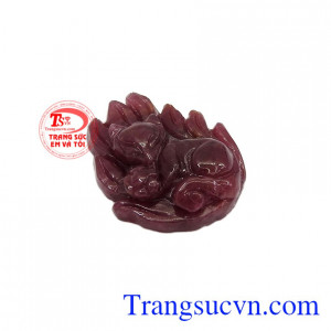 Mặt hồ ly thích hợp bọc vàng hoặc bạc làm mặt dây chuyền