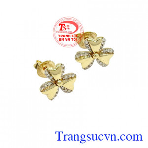 Hoa tai Cỏ 3 Lá Hàn Quốc