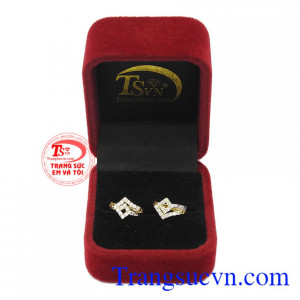 Hoa tai vàng 10k chất lượng