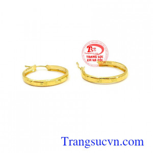 Hoa tai vàng tây đẹp