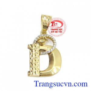 Mặt Dây Chuyền Chữ D là sản phẩm được chế tác 3D đẹp, nhập khẩu từ Hàn quốc