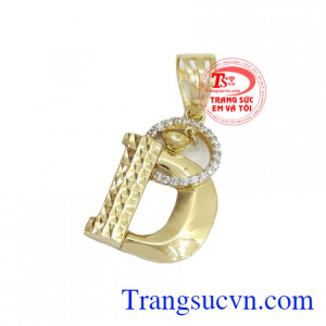 Mặt Dây Chuyền Chữ D sang trọng dành tặng phái đẹp, sản phẩm được các bạn nữ yêu thích
