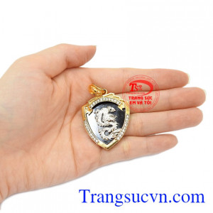 Mặt dây chuyền hình rồng đẹp vàng 10k.