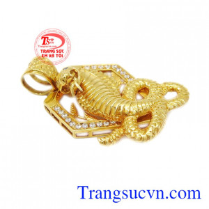 Mặt dây chuyền tuổi tỵ làm mang lại vẻ sang trọng, đẳng cấp cho phái mạnh.