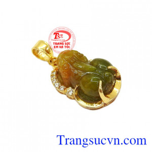 Mặt Tỳ Hưu đeo hợp thời trang và phong thủy, phù hợp nhiều loại dây chuyền khác nhau,Mặt dây tỳ hưu 14k an nhiên