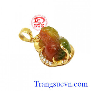 Sản phẩm thiết kế trẻ trung năng động, đem đến cho người dùng một sản phẩm đẹp và hợp phong thủy,Mặt dây tỳ hưu 14k cát tường