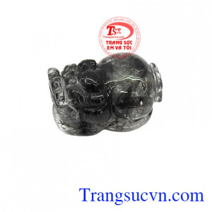 Mặt dây tỳ hưu thạch anh tóc đen phù hợp với người mệnh mộc và mệnh thủy