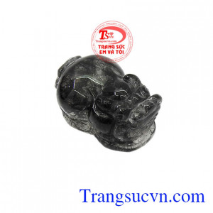 Mặt dây tỳ hưu thạch anh tóc đen