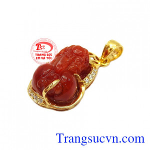 Sản phẩm được bảo hành uy tín, giao hàng toàn quốc,Mặt dây tỳ hưu vàng 14k đẹp