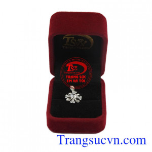 Mặt dây vàng trắng