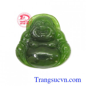 Mặt Di Lặc Nephrite hạnh phúc bền đẹp, chất lượng, mặt Di Lặc ngọc bích thiên nhiên cao cấp