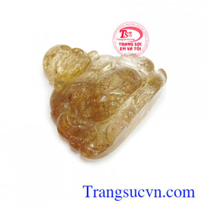 Mặt Di Lặc thạch anh tóc hạnh phúc là tượng trưng của vui vẻ, hạnh phúc và may mắn trong cuộc sống