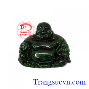 Mặt phật di lặc hân hoan được chế tác từ ngọc cẩm thạch thiên nhiên