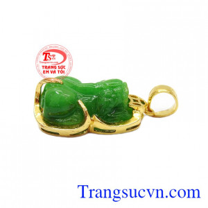 Sản phẩm phù hợp làm quà tặng cho người thân và bạn bè,Mặt tỳ hưu vàng 14k may mắn