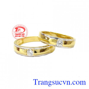 Nhẫn cưới 10k Korea son sắc được nhập khẩu hoàn toàn từ Hàn Quốc