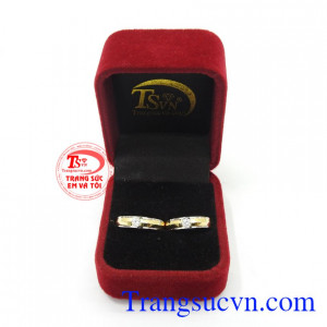 Nhẫn cưới 10k Korea son sắc