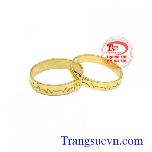 Nhẫn cưới nhịp đập trái tim là sản phẩm được chế tác đặc biệt, độc đáo