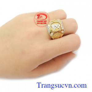 Nhẫn nam vàng 10k bền đẹp, chất lượng