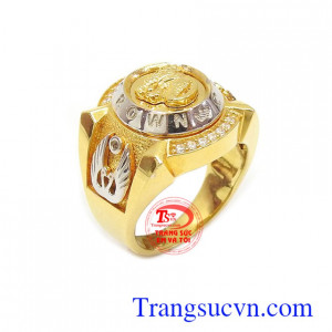 Nhẫn nam vàng trắng tinh xảo, Nhẫn nam vàng trắng tinh xảo, nhẫn nam vàng 10k đẹp, nhẫn nam vàng trắng sáng, bền màu, sang trọng