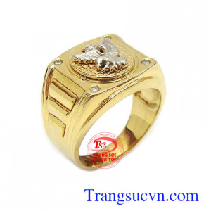 Nhẫn nam đại bàng dũng mãnh tinh xảo và đẳng cấp chất lượng vàng đảm bảo,nam tính hợp thời trang sắc nét, nhan nam gia rẻ