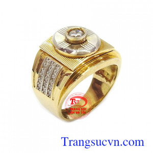 Nhẫn nam gắn đá kim NT nhẫn nam đẹp dành cho nam giá rẻ,vàng tây 10k làm trên máy 3d sản phẩm nhẫn nam theo yêu cầu,giao hàng toàn quốc, thanh toán an toàn