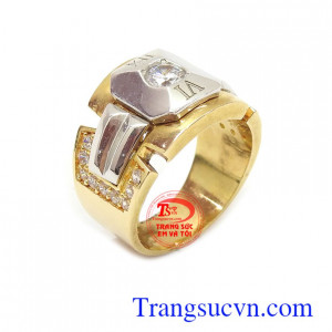 Nhẫn nam vàng, Đeo hợp thời trang, chất lượng vàng đảm đeo bền đẹp sáng bóng, tinh tế và sang trọng dành cho phái mạnh, nhẫn nam phù hợp đeo ngón giữa và ngón áp út