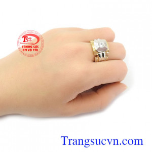Nhẫn nam kiểu dáng mới, nhẫn nam vàng tây, kiểu dáng mới, hợp thời trang, có giấy kiểm định vàng và bảo hành