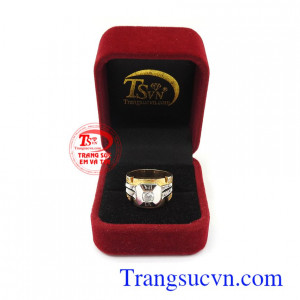 Nhẫn nam kiểu dáng sang trọng, amnhj mẽ và thời trang