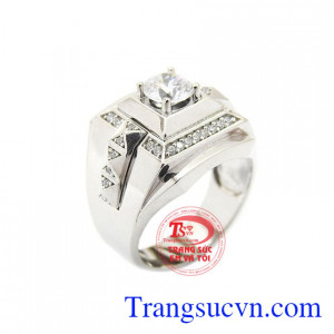 Nhẫn nam Korea thời thượng được nhập khẩu nguyên chiếc chất liệu vàng 10k