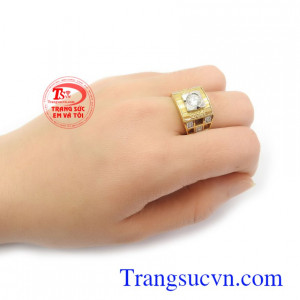 Nhẫn nam lịch lãm 18k, nhẫn nam vàng tây đẹp, nhẫn nam thời trang, là sản phẩm uy tín, chất lượng được nhiều khách hàng ưa chuộng và tin dùng