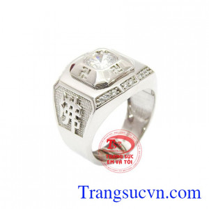 Nhẫn nam phong cách đẳng cấp nhập khẩu nguyên chiếc