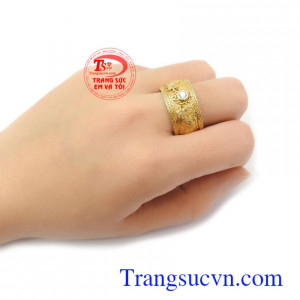 Nhẫn nam rồng vàng dành cho nam được vàng 14k, chế tác trên máy 3D, Nhẫn nam vàng tây