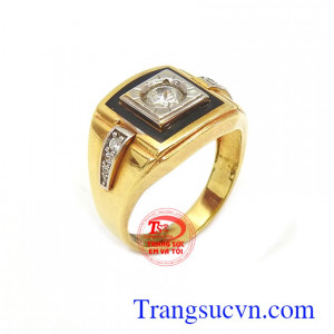 Nhẫn nam thời thượng 18k