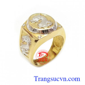 Nhẫn nam vàng, Đeo hợp thời trang, chất lượng vàng đảm đeo bền đẹp sáng bóng, tinh tế và sang trọng dành cho phái mạnh, nhẫn nam phù hợp đeo ngón giữa và ngón áp út