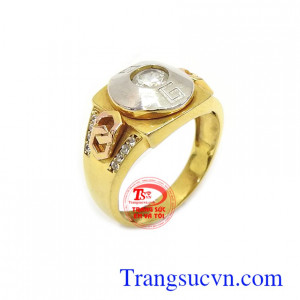 Nhẫn nam vàng, Đeo hợp thời trang, chất lượng vàng đảm đeo bền đẹp sáng bóng, tinh tế và sang trọng dành cho phái mạnh, nhẫn nam phù hợp đeo ngón giữa và ngón áp út