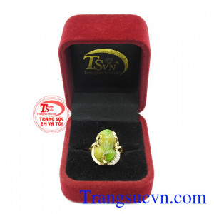 Nhẫn nữ 14k tỳ hưu thịnh vượng