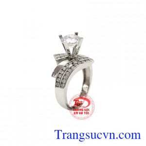 Nhẫn nữ Korea 10k nổi bật thiết kế rất tinh tế nhằm tôn vinh nét đẹp của người phụ nữ