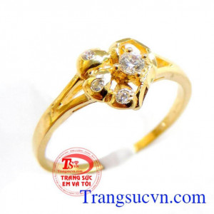 Nhẫn vàng cho nữ đeo 