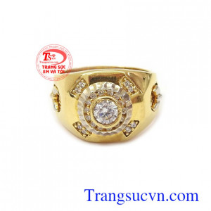 Nhẫn nam vàng tây bền đẹp, chất lượng, giao hàng toàn quốc.