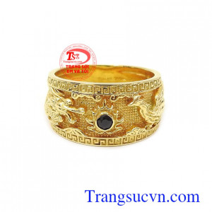 Nhẫn nam vàng tây thời trang, sang trọng