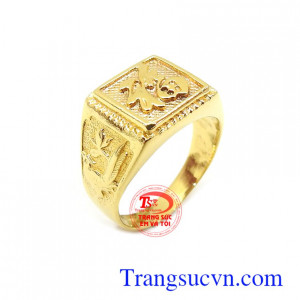 Nhẫn nam vàng, Đeo hợp thời trang, chất lượng vàng đảm đeo bền đẹp sáng bóng, tinh tế và sang trọng dành cho phái mạnh