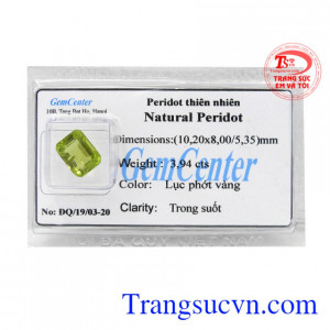 Peridot thiên nhiên ép vỉ đẹp là sản phẩm được chế tác từ đá Peridot thiên nhiên.
