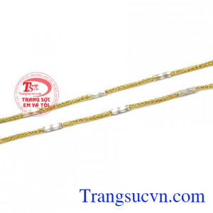 Sản phẩm thích hợp làm quà tặng người thân yêu. Dây vàng 10k Italy nữ