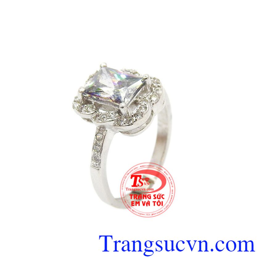Nhẫn bạc đá quý đẹp TSVN