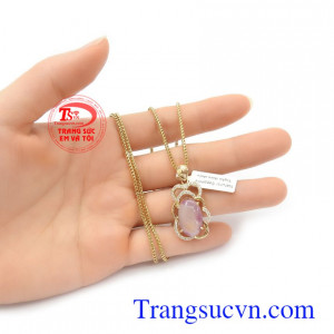 Bộ dây chuyền nữ sang trọng, tinh tế, là món quà ý nghĩa cho người yêu thương Bộ dây chuyền Sapphire tài lộc